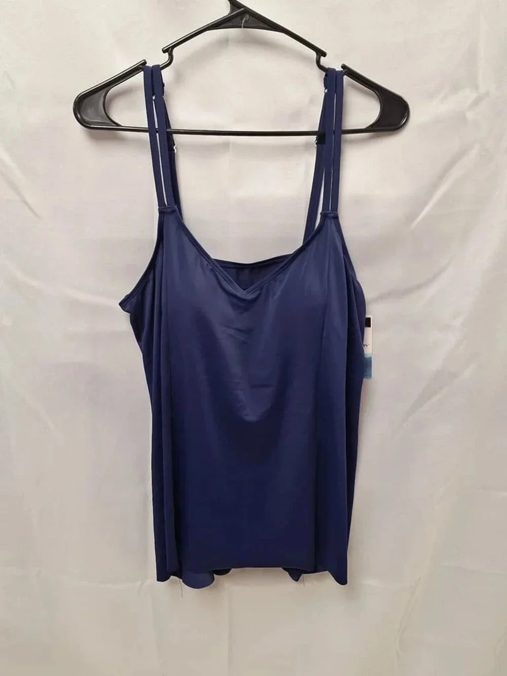 Ladies Swim Solutions Navy Blue Tankini Size 16 ORG $78 NWT (RackD5)